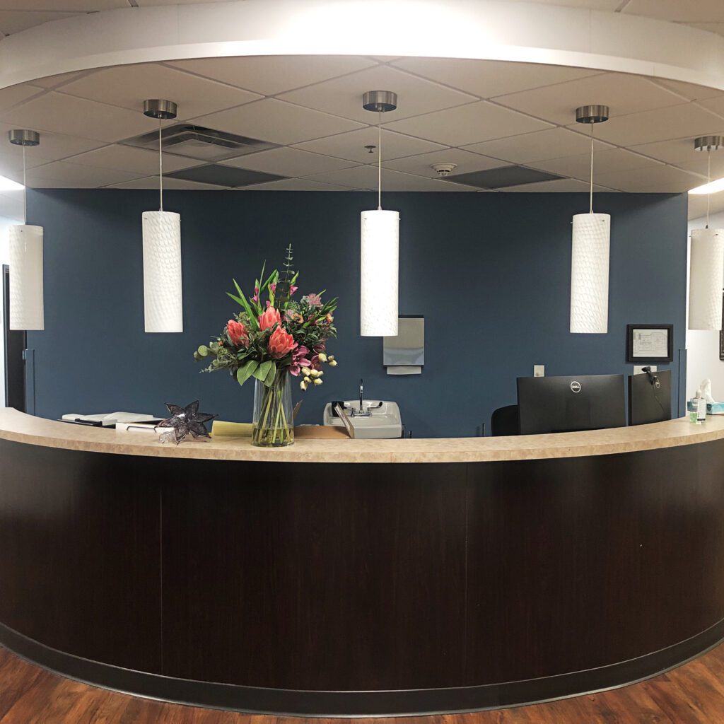 front desk of Advanced Fertility Care in Chandler, AZ