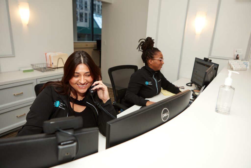Front desk answering phone 4