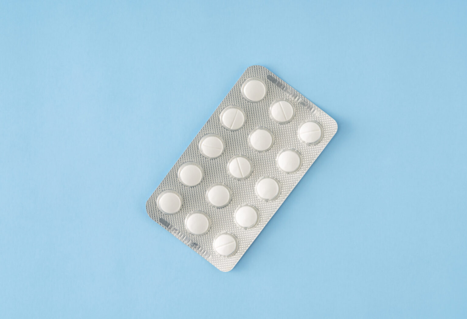 A blister pack of Clomiphene Citrate (Clomid, Serophene), a medication commonly used to stimulate ovulation in fertility treatments.