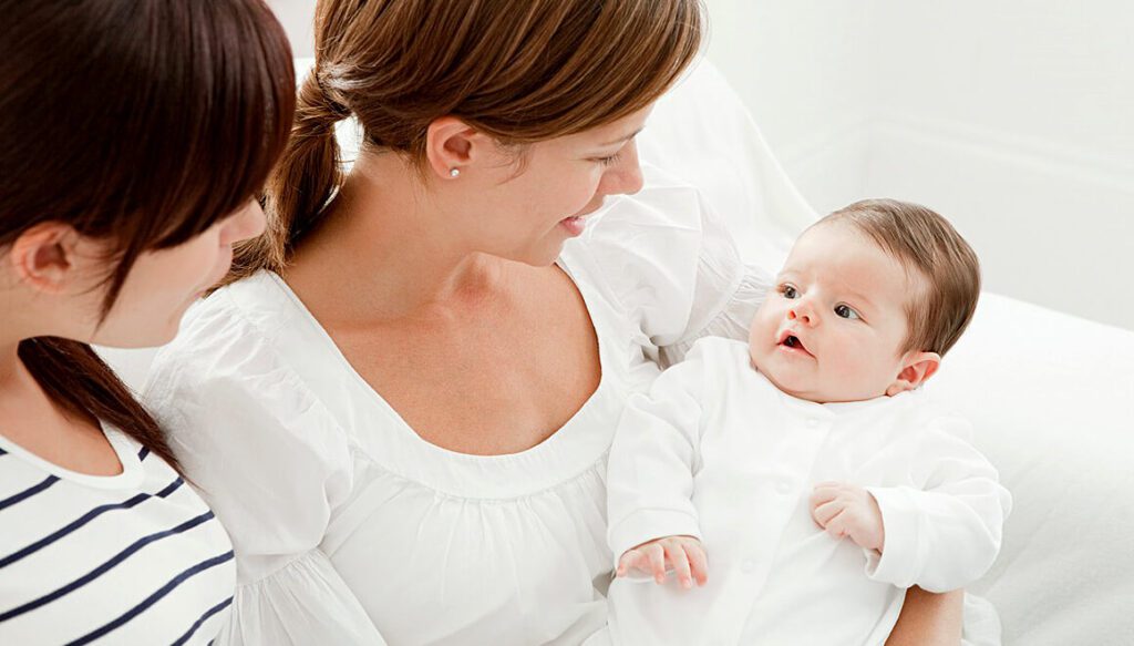 lesbian couples can now have children who are a part of each of them
